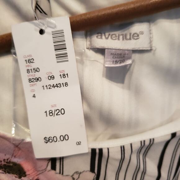 NEW! Avenue Floral Stripe Shift Dress - 18/20 - Picture 6 of 6